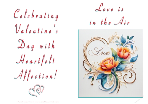 NCJP Floral Valentines Love Card 