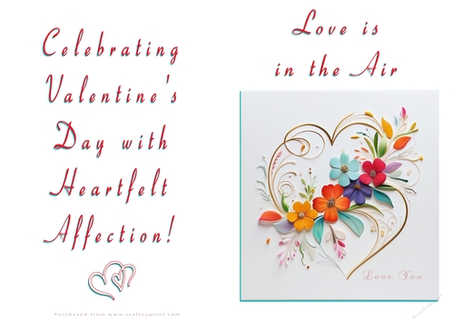 NCJP Floral Valentines Love Card 