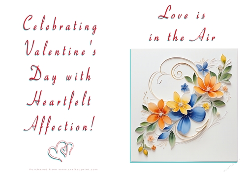 NCJP Floral Valentines Love Card 
