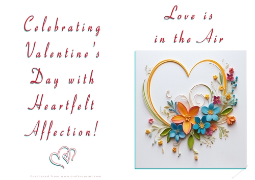 NCJP Floral Valentines Love Card 