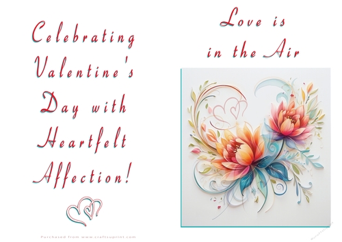 NCJP Floral Valentines Love Card 