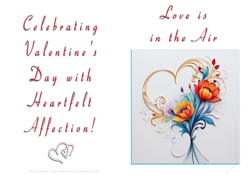 NCJP Floral Valentines Love Card 