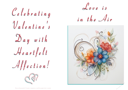 NCJP Floral Valentines Love Card 