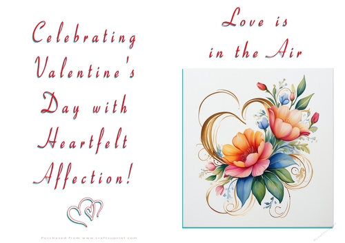 NCJP Floral Valentines Love Card 
