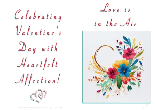 NCJP Floral Valentines Love Card 