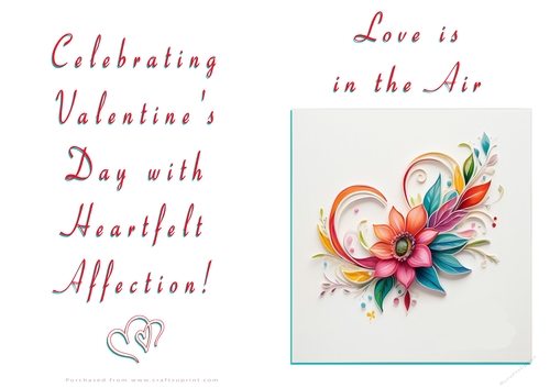 NCJP Floral Valentines Love Card 
