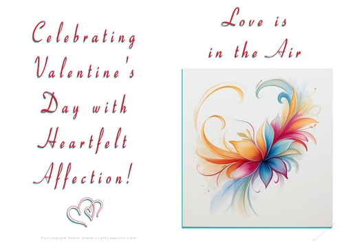 NCJP Floral Valentines Love Card 