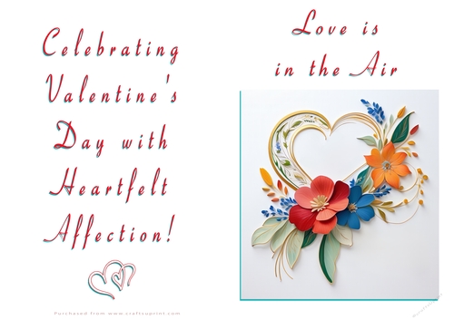 NCJP Floral Valentines Love Card 