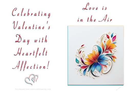 NCJP Floral Valentines Love Card 