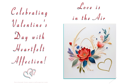 NCJP Floral Valentines Love Card 