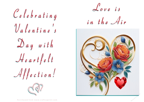 NCJP Floral Valentines Love Card 