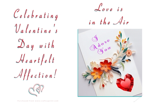 NCJP Floral Valentines Love Card 