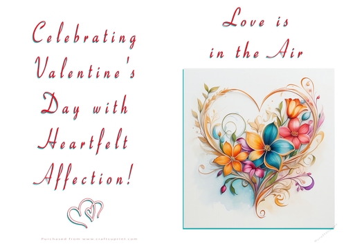 NCJP Floral Valentines Love Card 