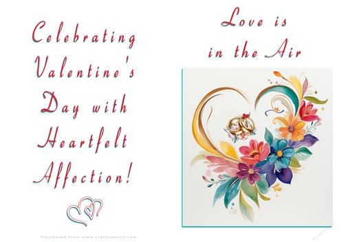 NCJP Floral Valentines Love Card 
