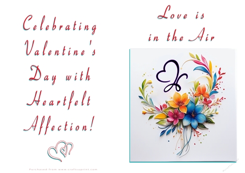 NCJP Floral Valentines Love Card 