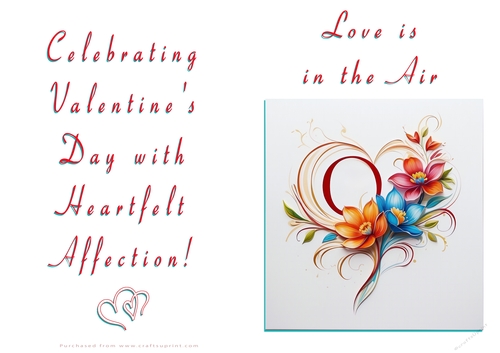 NCJP Floral Valentines Love Card 