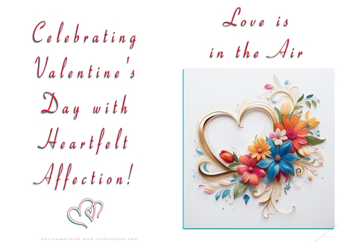 NCJP Floral Valentines Love Card 