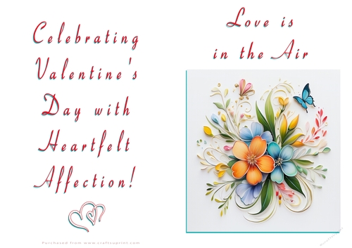 NCJP Floral Valentines Love Card 