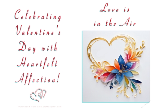 NCJP Floral Valentines Love Card 