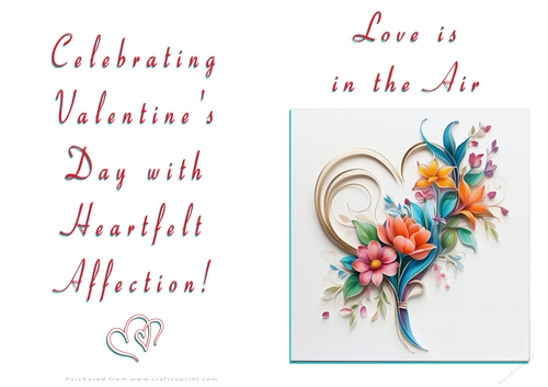 NCJP Floral Valentines Love Card 