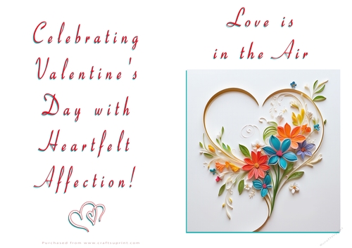 NCJP Floral Valentines Love Card 