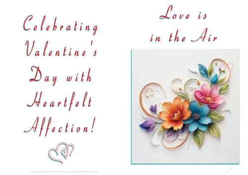 NCJP Floral Valentines Love Card 