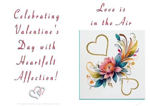 NCJP Floral Valentines Love Card 