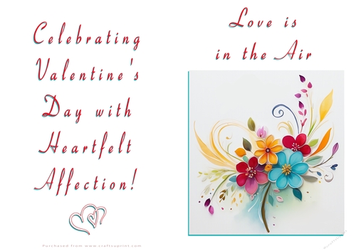 NCJP Floral Valentines Love Card 