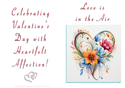 NCJP Floral Valentines Love Card 