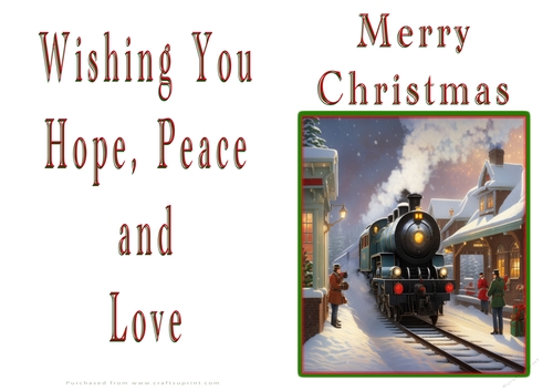 NCJP Christmas Cards Steam Trains