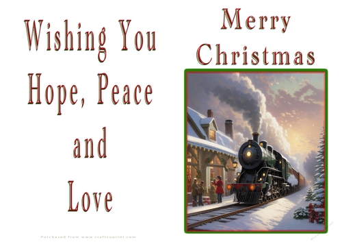 NCJP Christmas Cards Steam Trains