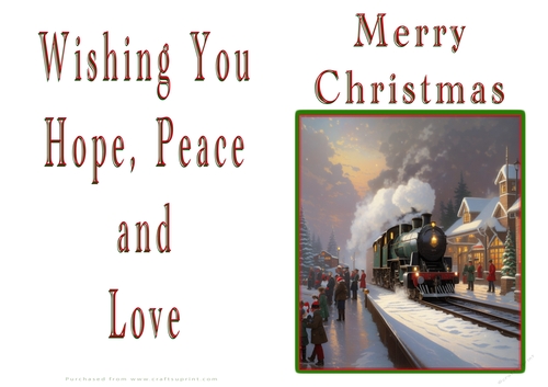 NCJP Christmas Cards Steam Trains