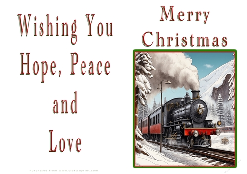 NCJP Christmas Cards Steam Trains