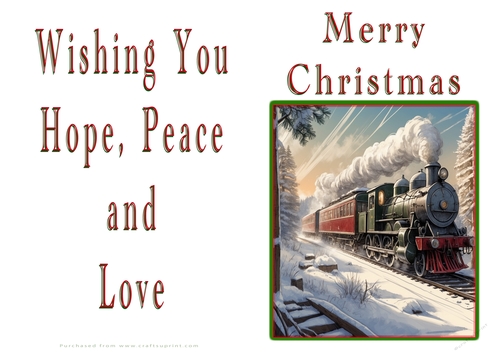 NCJP Christmas Cards Steam Trains