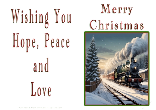 NCJP Christmas Cards Steam Trains