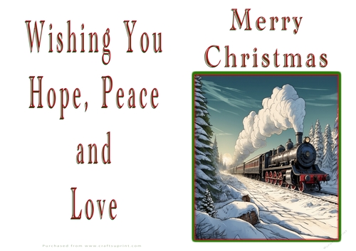 NCJP Christmas Cards Steam Trains