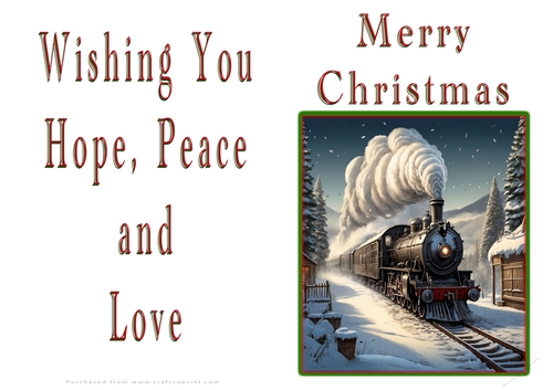 NCJP Christmas Cards Steam Trains