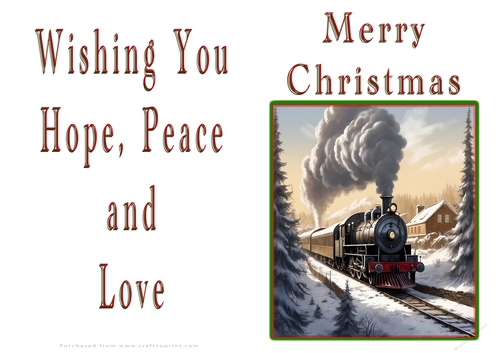 NCJP Christmas Cards Steam Trains