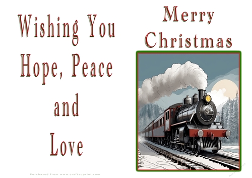 NCJP Christmas Cards Steam Trains