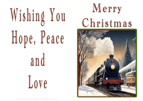 NCJP Christmas Cards Steam Trains