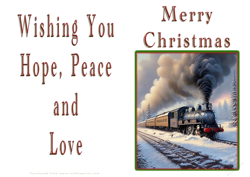 NCJP Christmas Cards Steam Trains