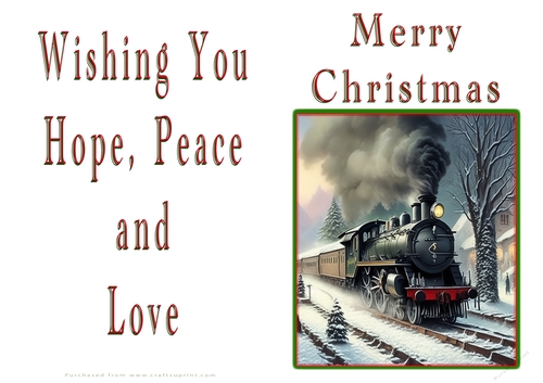 NCJP Christmas Cards Steam Trains