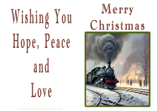 NCJP Christmas Cards Steam Trains