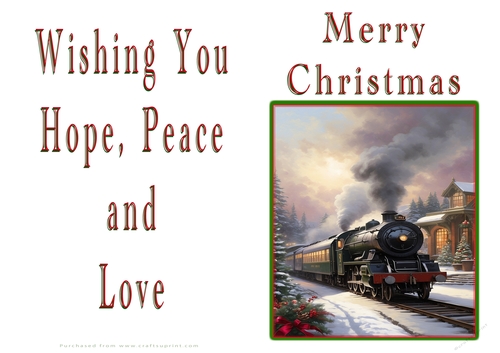 NCJP Christmas Cards Steam Trains