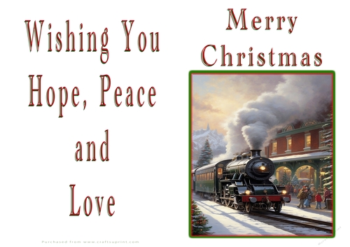 NCJP Christmas Cards Steam Trains