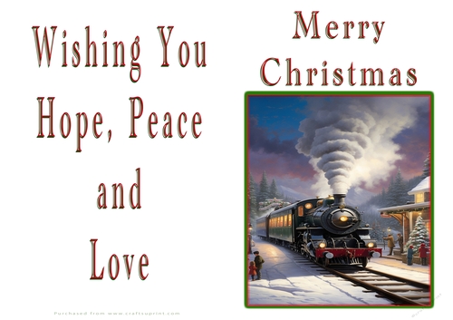 NCJP Christmas Cards Steam Trains