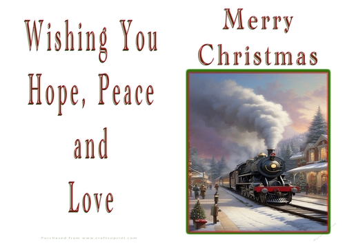 NCJP Christmas Cards Steam Trains