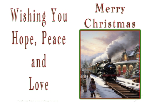 NCJP Christmas Cards Steam Trains
