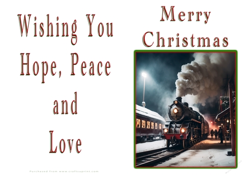 NCJP Christmas Cards Steam Trains