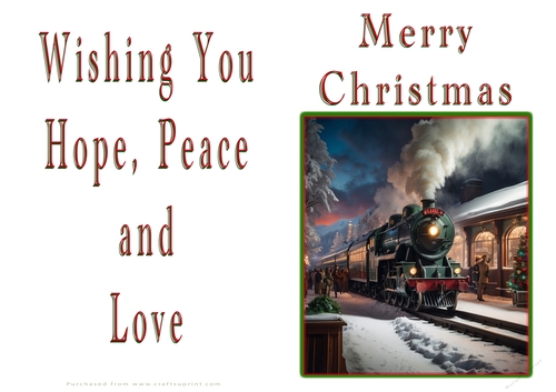 NCJP Christmas Cards Steam Trains